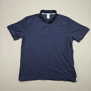 Helly Hansen Polo Shirt Mens Small S Navy Blue‎ Short Sleeve HH Logo